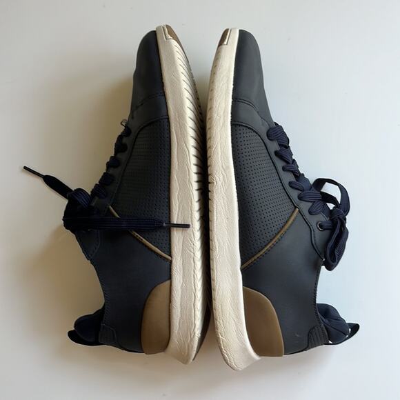 Madden NYC Men’s P-Razor Perforated Upper Lace Up Sneakers Navy Blue Size 9 - Picture 2 of 6